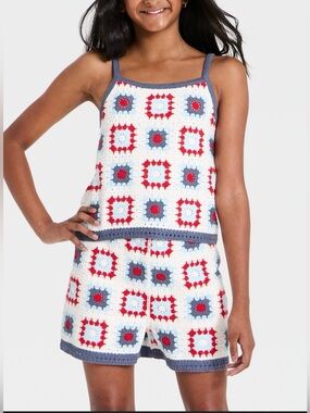 Girls Sweater Short Pull-On Shorts-L(10/12)